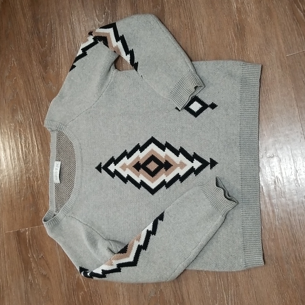 (M) Wanna B Me Knit Sweater Cozy Oversized Loungewear Eclectic Super Soft Warm